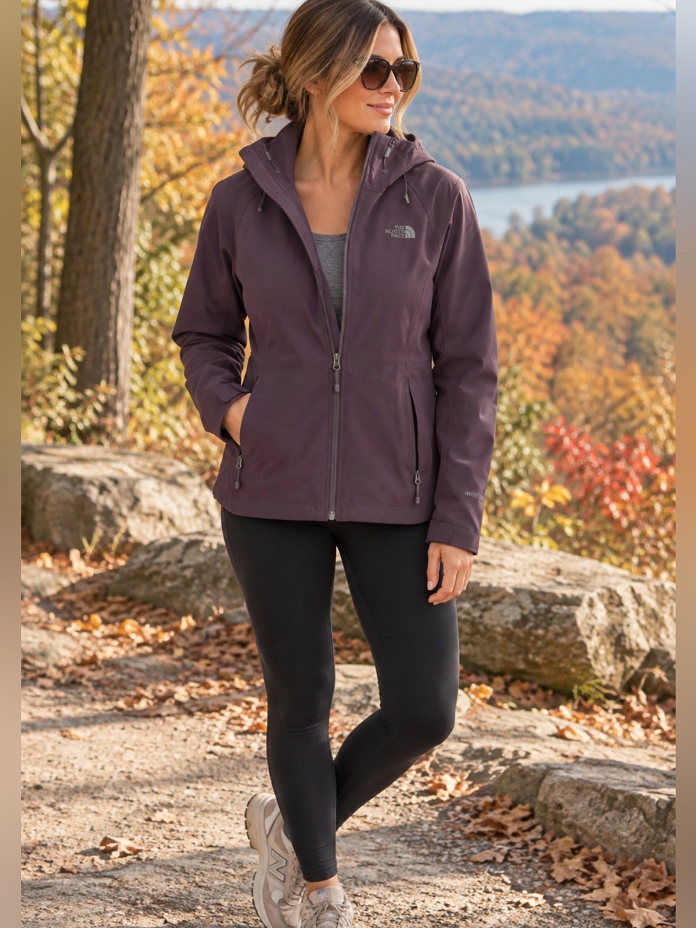 The North Face Apex Flex GORE-TEX Women’s Large Purple Waterproof Hooded Jacket